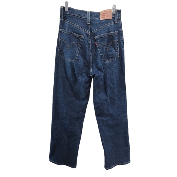 Levi's Dark Blue Straight Leg Jeans - Picture 2 of 7
